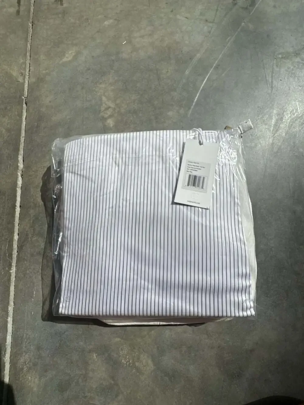 Cozy Earth Bamboo Fitted Sheet - Yarn Dye, Charcoal Pinstripe, King